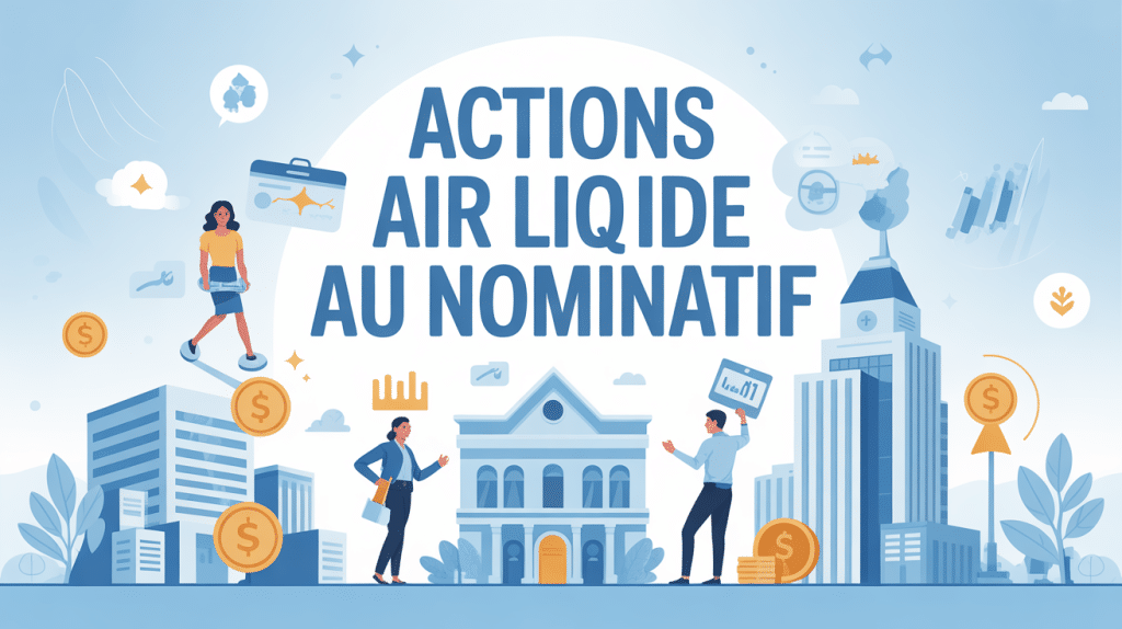 illustration processus actions air liquide au nominatif