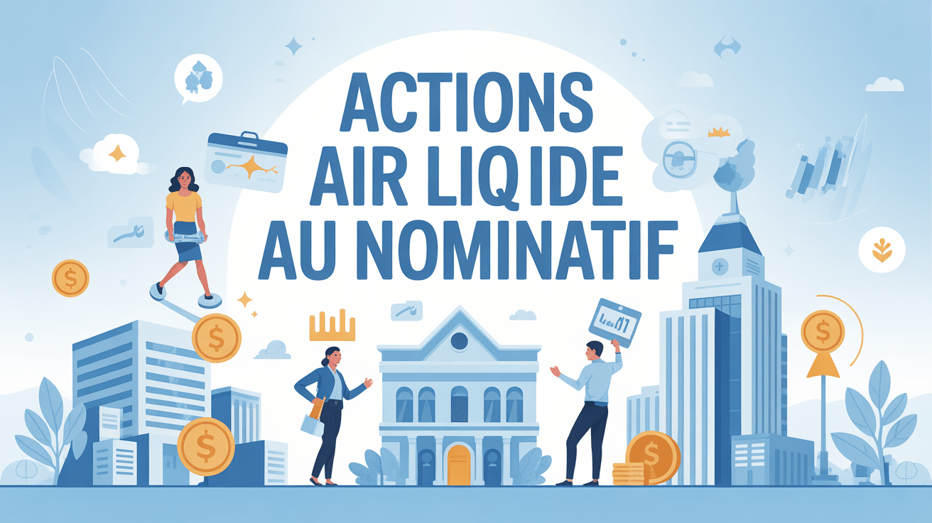 illustration processus actions air liquide au nominatif