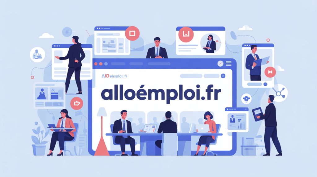Illustration plateforme alloemploi.fr candidats recruteurs