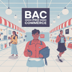 illustration groupe élève bac pro commerce ecole