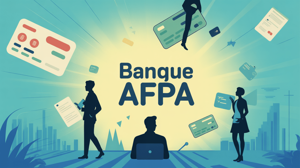 illustration banque afpa cartes stagiaires documents