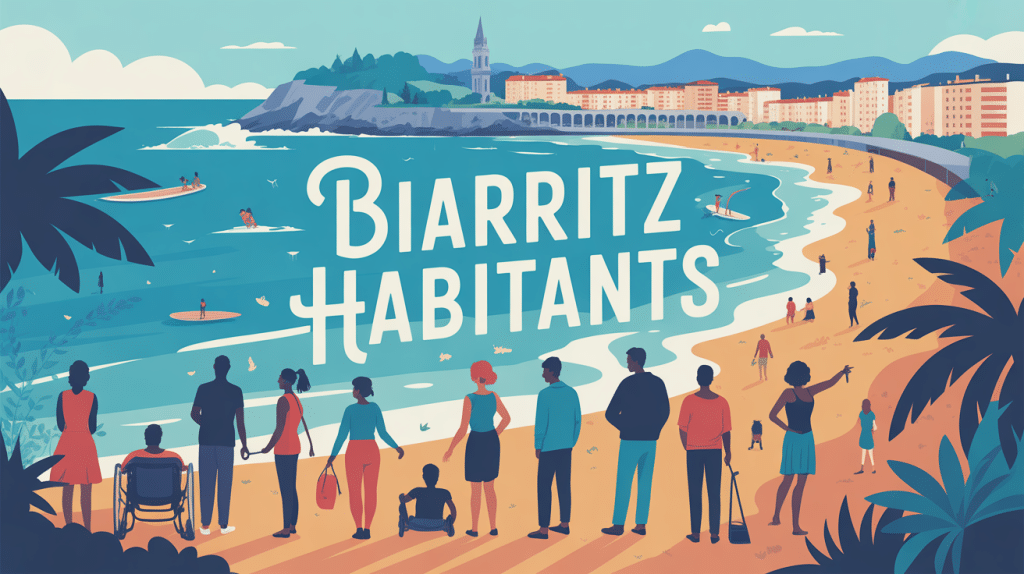 Illustration de la population de Biarritz habitants diversité ville balnéaire