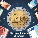 comment connaitre la valeur d'une piece de 2 euros illustration vectorielle rarete