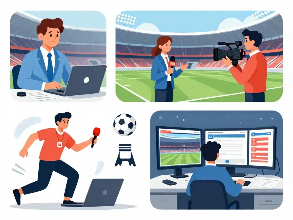 comment devenir journaliste sportif tâches journalistiques