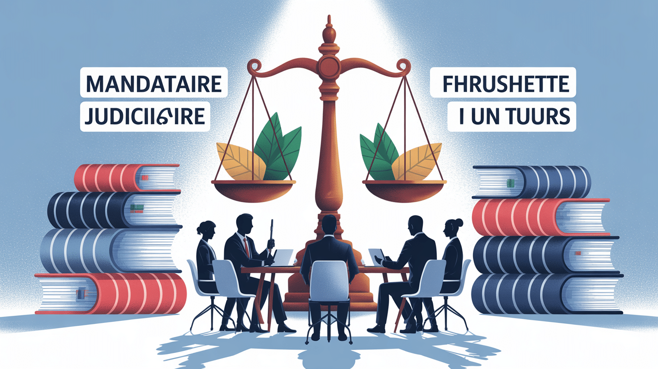 comment devenir mandataire judiciaire illustration métier justice finance humain