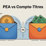 Comparaison visuelle compte titre ou plan epargne action