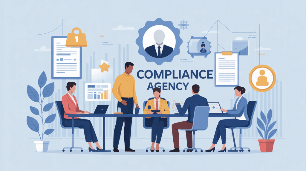 illustration compliance staffing agency professionnels conformité