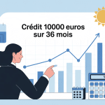 illustration crédit 10000 euros sur 36 mois ambiance pédagogique