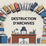 Illustration destruction archives en entreprise