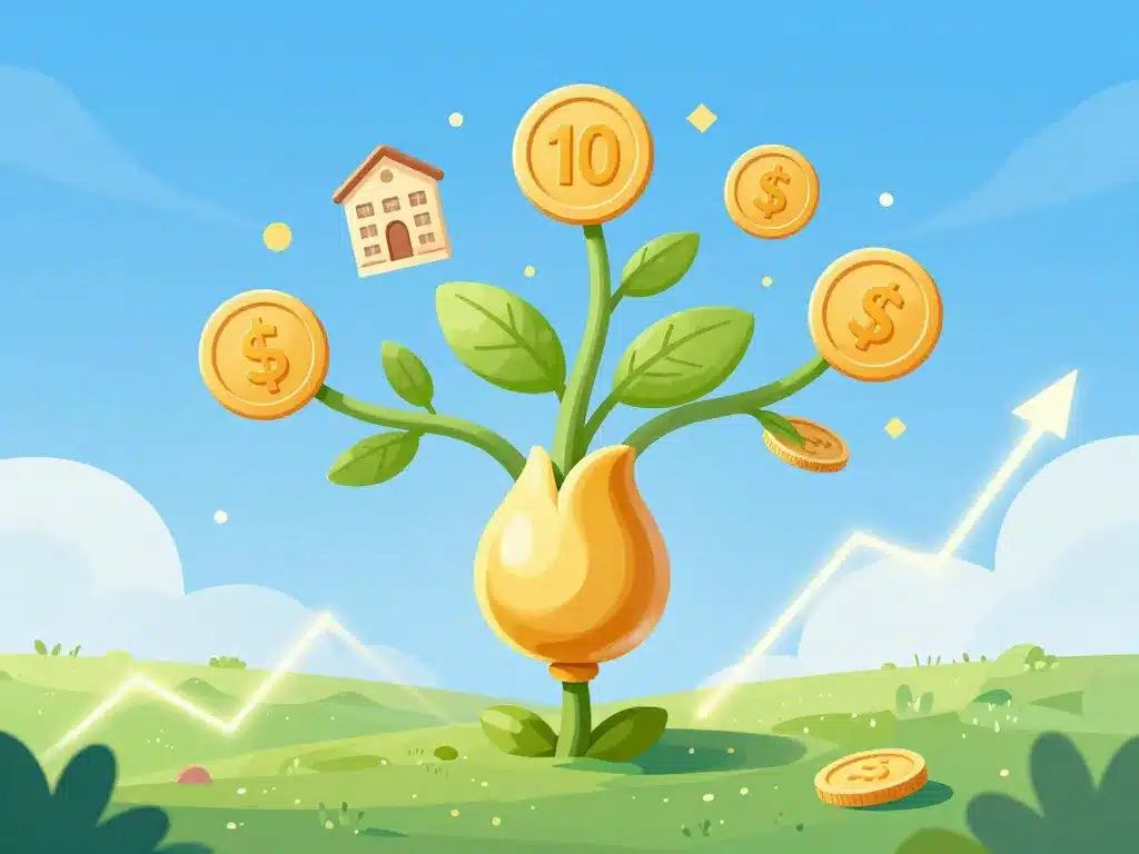 image investissement devenir riche avec 10000 euros