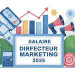 illustration directeur marketing salaire 2025 finances marketing