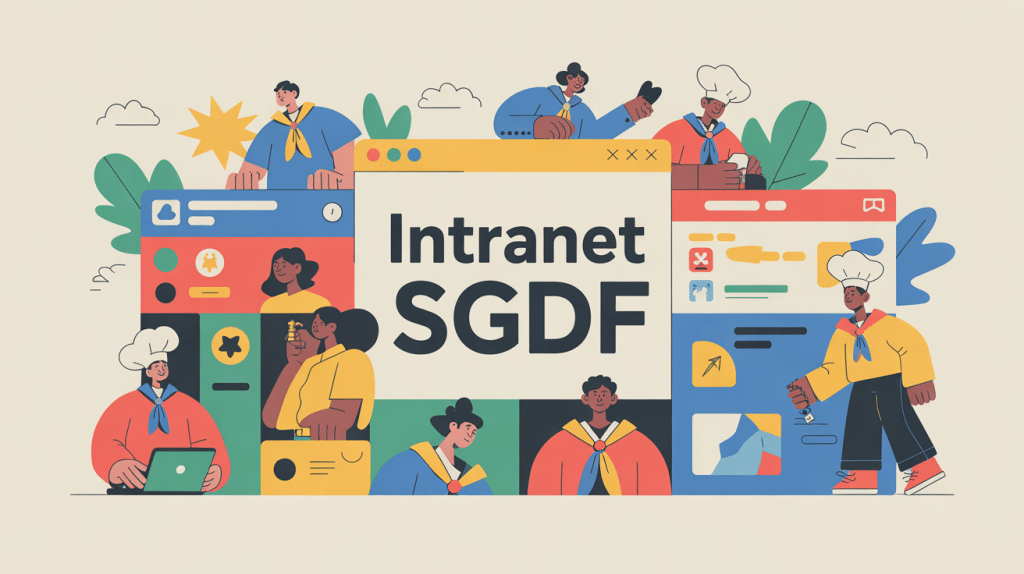 illustration vectorielle intranet sgdf scouts et guides
