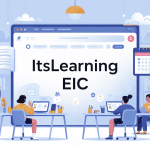 illustration plateforme itslearning eic étudiants icônes éducation