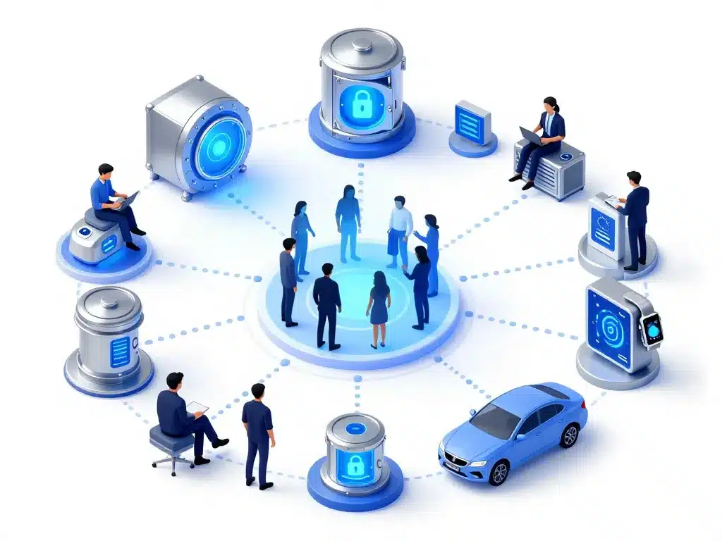 diagramme jasmy crypto écosystème data lockers IoT