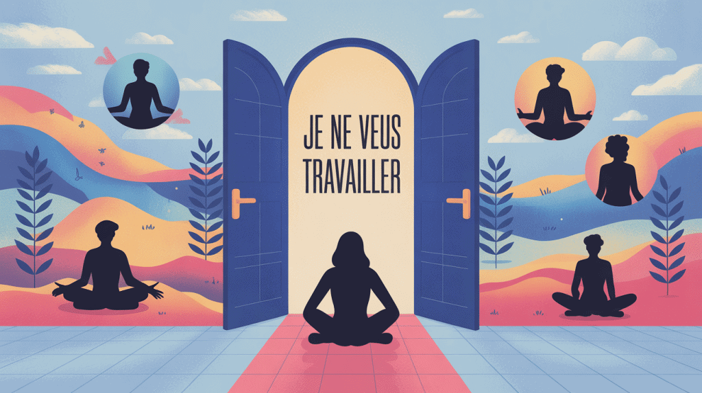 je ne veux plus travailler, illustration conceptuelle, quête de sens