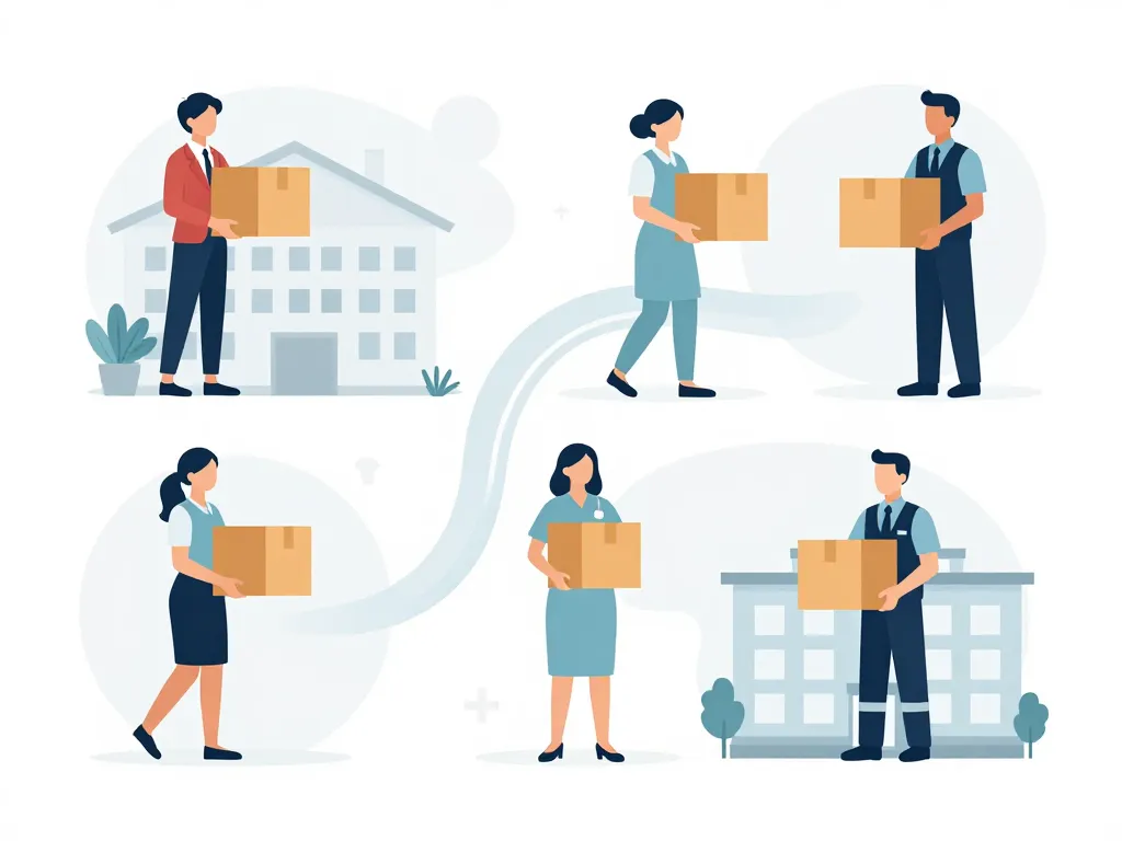 jour pour déménagement fonction publique illustration agents secteur public