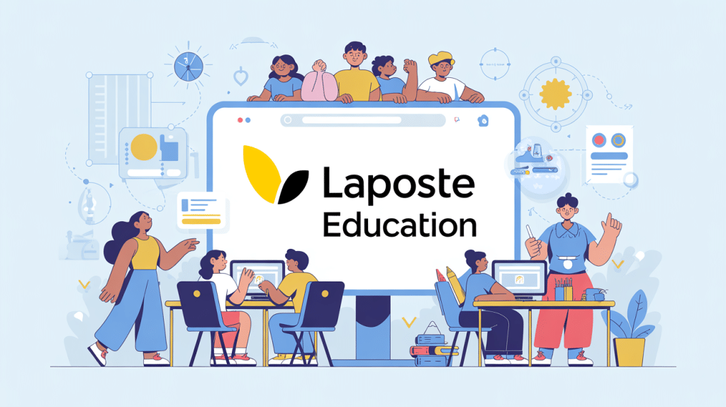 Interface Laposte Education numérique pour élèves et enseignants