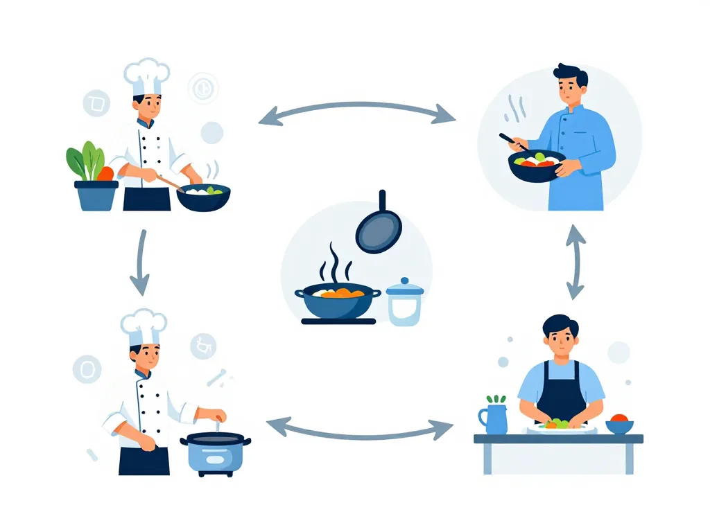 Diagramme responsabilités line cook job description