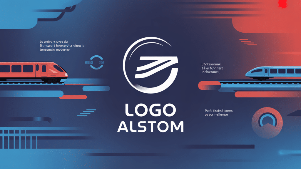 logo alstom symbole transport et technologie