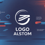 logo alstom symbole transport et technologie