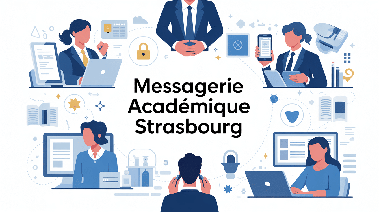 illustration thématique messagerie académique strasbourg