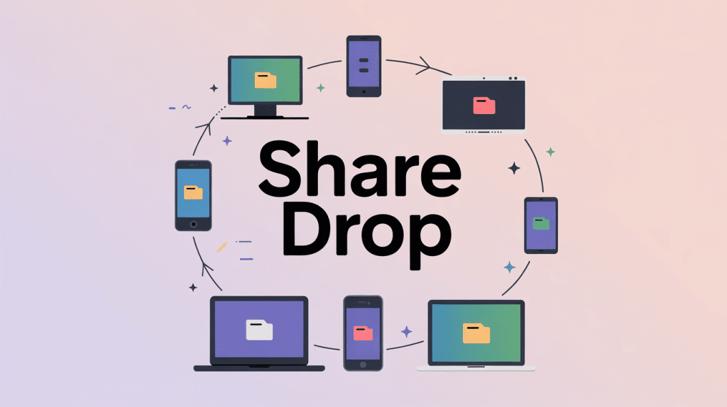 share drop transfert rapide entre appareils