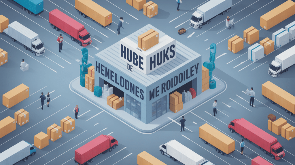 site hub harnes mondial relay vue globale du tri logistique