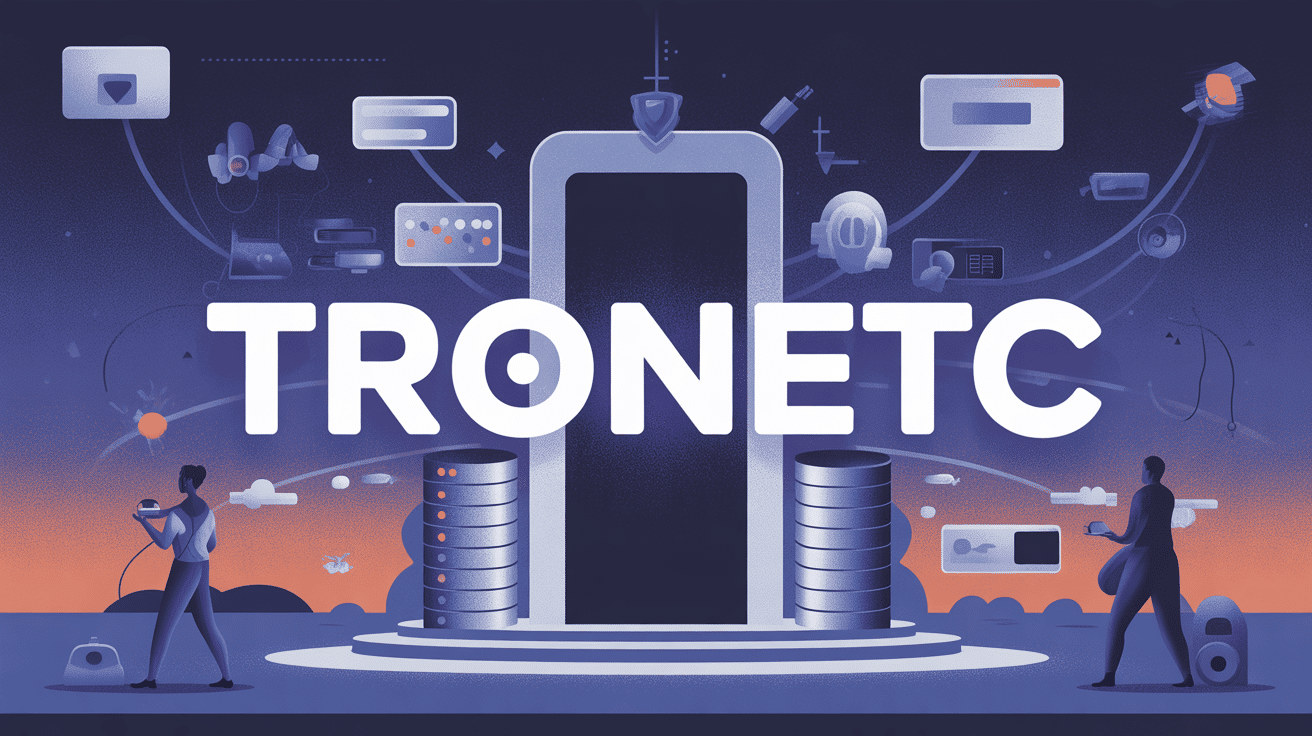 illustration centrale tronetc concept mot-clé SEO