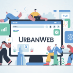 illustration portail urbanweb entreprise moderne