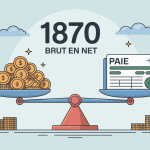1870 brut en net balance stylisée fiche de paie