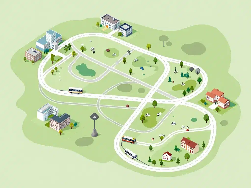 Transports et logement campus Lyon Ouest schéma d’accès