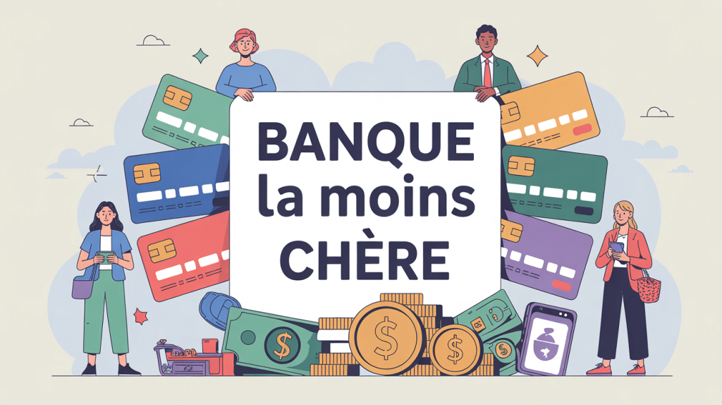 Choix banque le moins cher illustration France