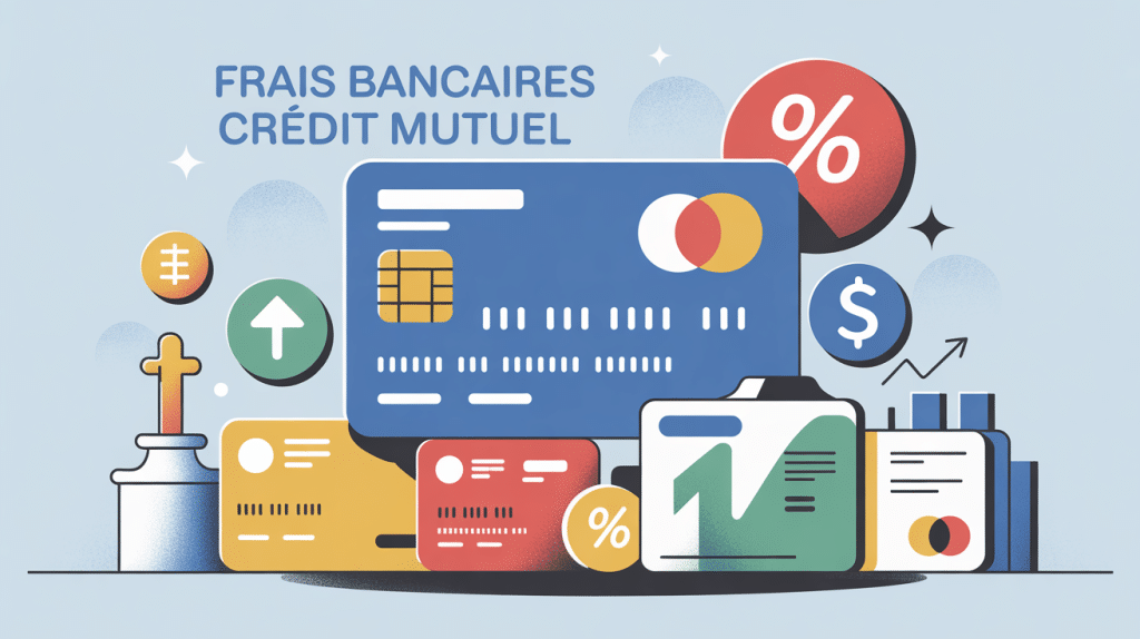 Illustration frais bancaires Credit Mutuel carte et services