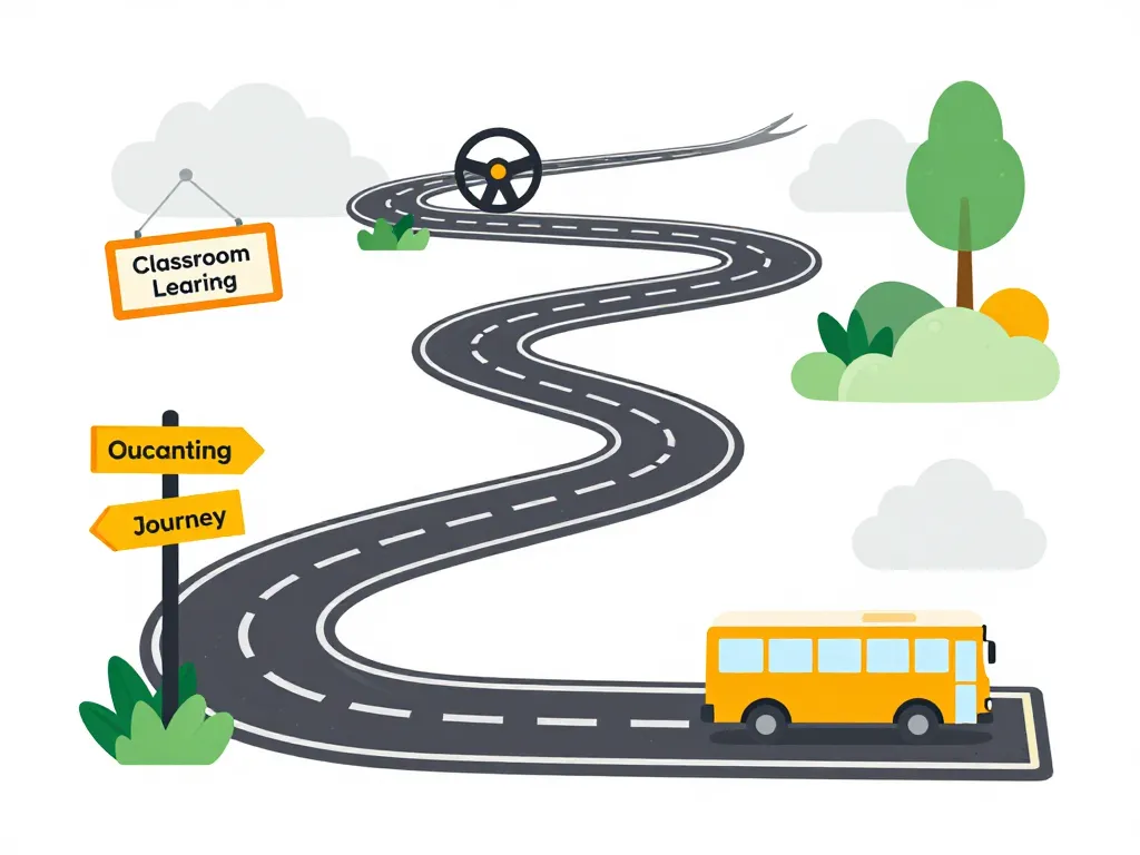 Schéma étapes formation devenir chauffeur de bus