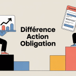 Différence entre action et obligation représentée visuellement
