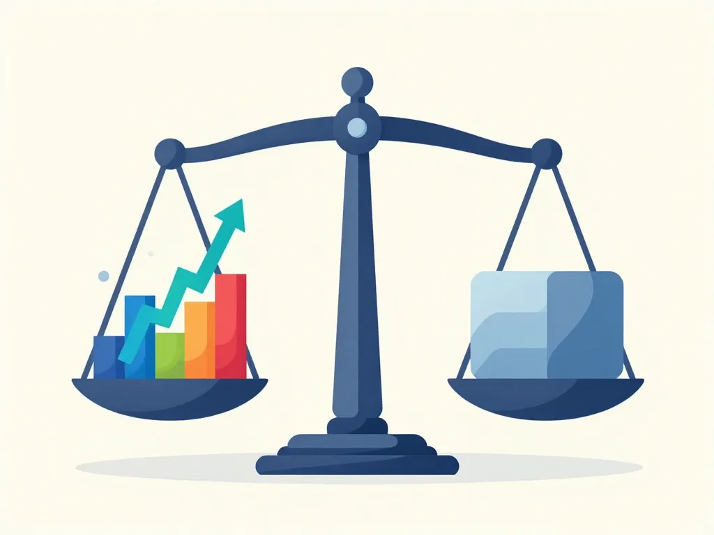 Visuel portefeuille équilibré différence entre action et obligation