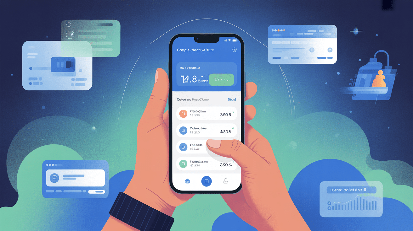 tableau de bord hello bank compte client sur smartphone