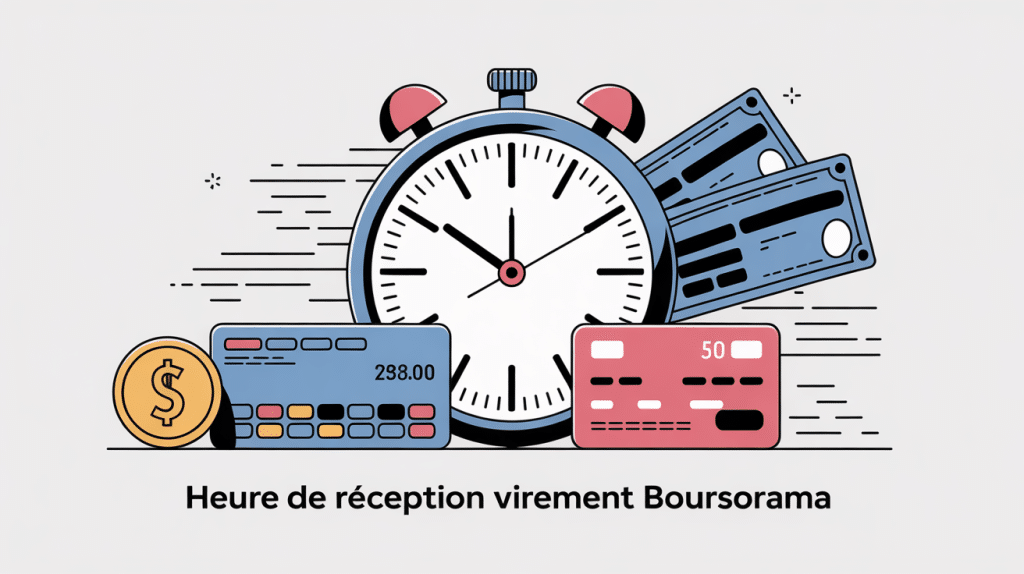 Heure réception virement Boursorama forum, illustration délai