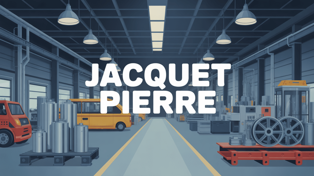 Illustration Jacquet Pierre transformation distribution métaux