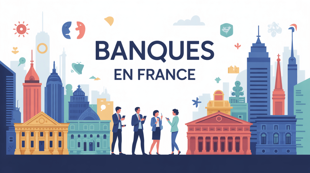 Illustration panorama liste banques en France