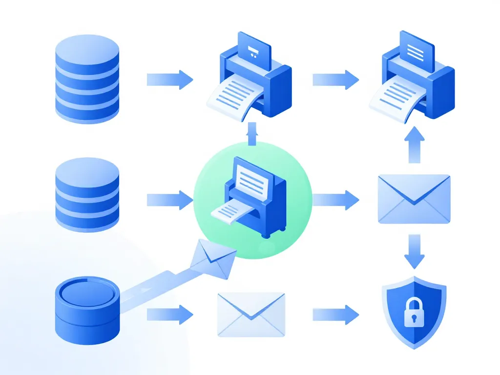 workflow automatisé mise sous pli sécurisée