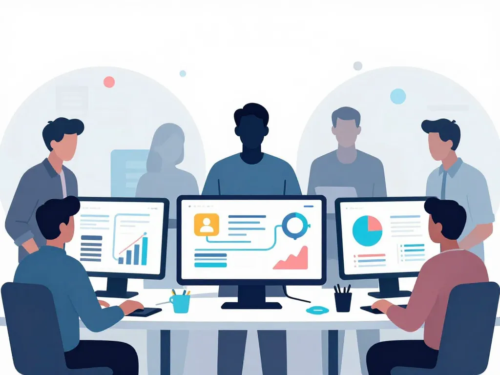 offre d emploi data analyst missions travail equipe illustration