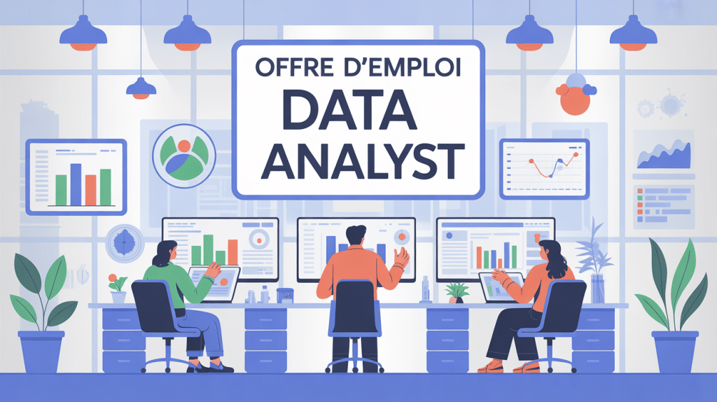 offre d emploi data analyst recrutement 2026 visuel moderne