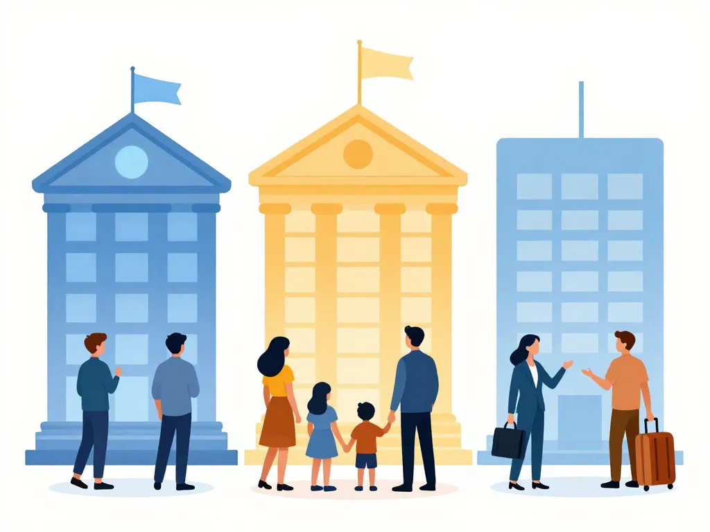 Scène profils utilisateurs devant banques, les meilleur banque de france