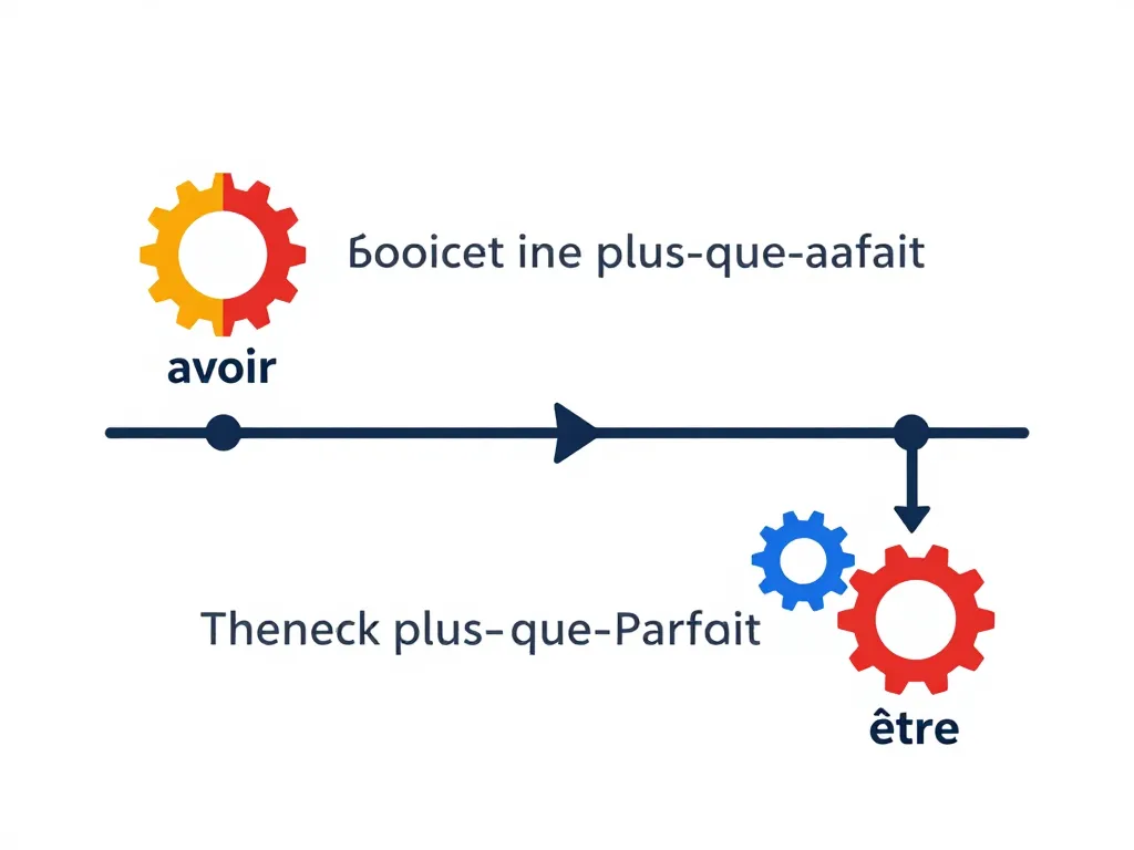 diagramme plus que parfait avoir et etre structure chronologie