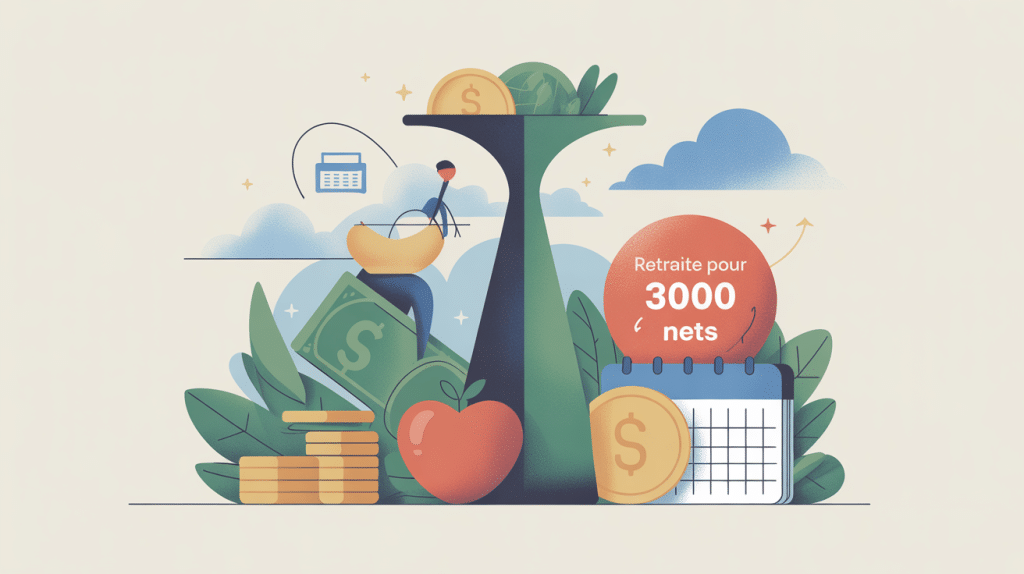 quelle retraite pour un salaire de 3000 euros net image balance symbolique