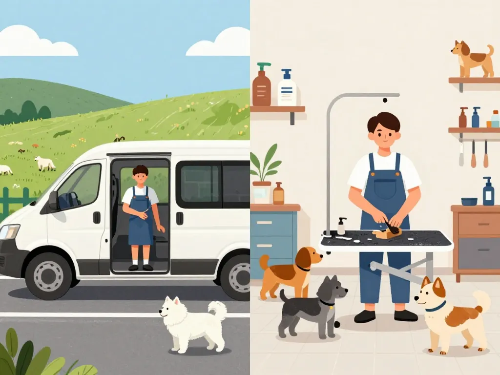 Salaire toiletteur canin selon statut indépendant ou salarié, ville et campagne