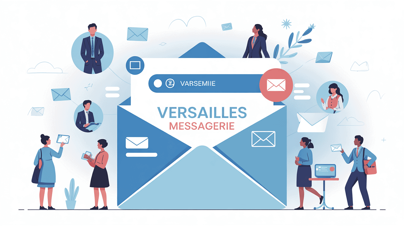 illustration versailles messagerie ambiance académique