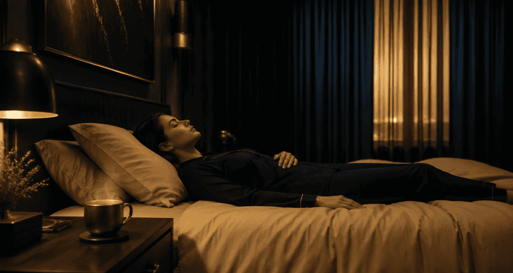 comment trouver le sommeil rapidement, technique respiration 4-7-8 dans une chambre