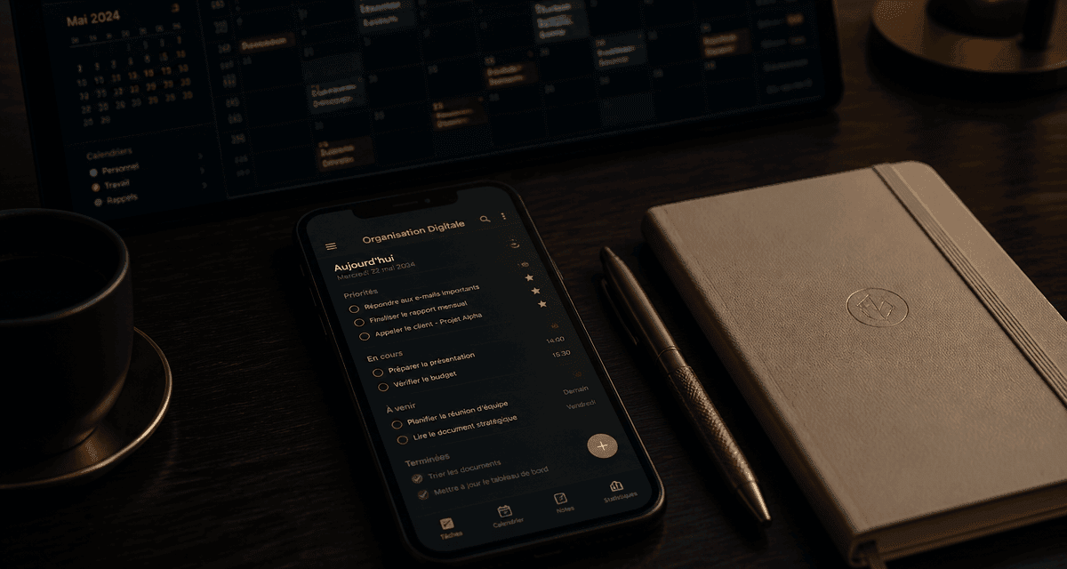 application pour s organiser smartphone bureau